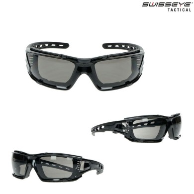 Occhiali Tactial Net Frame Black/black Lente Smoke Swiss Eye® (se-40361)