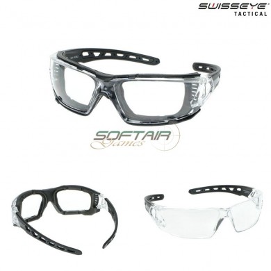 Occhiali Tactial Net Frame Clear/black Lente Clear Swiss Eye® (se-40362)