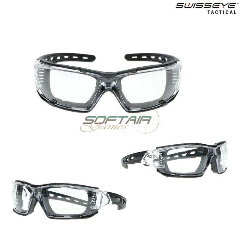 Occhiali Tactial Net Frame Clear/black Lente Clear Swiss Eye® (se-40362)