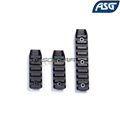 Set 3 Metal Rails For Ris/ras Keymod Asg (asg-18511)