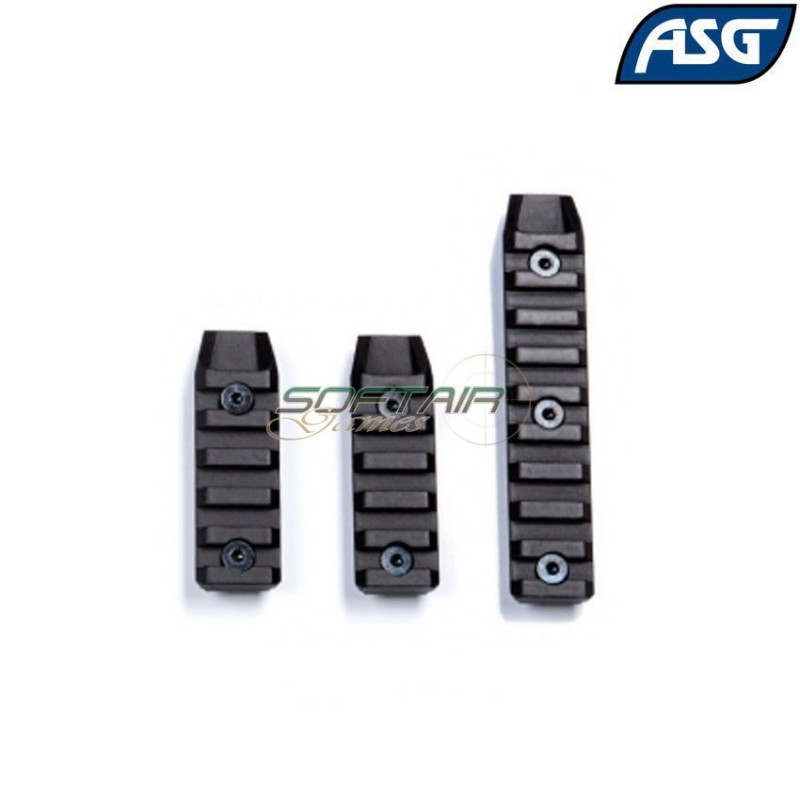 Set 3 Metal Rails For Ris/ras Keymod Asg (asg-18511)