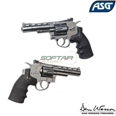 Pistola A Co2 Revolver Dan Wesson Gnb 4" Silver Asg (asg-17506)