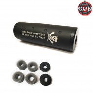 Silencer 14mm Cw/ccw U.s. Marine Type 110mm Black Gun Five (gf-sil02-bk)