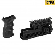Set Rail E Impugnatura Black Per Ak47 Cyma (c49)