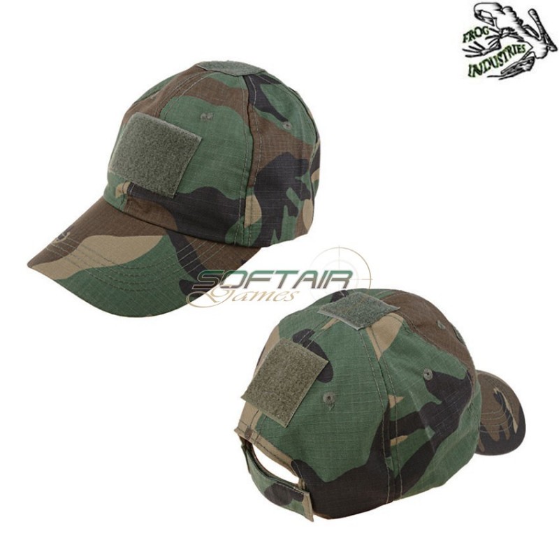 Tactical Baseball Cap Woodland Frog Industries® (fi-008283-wd)