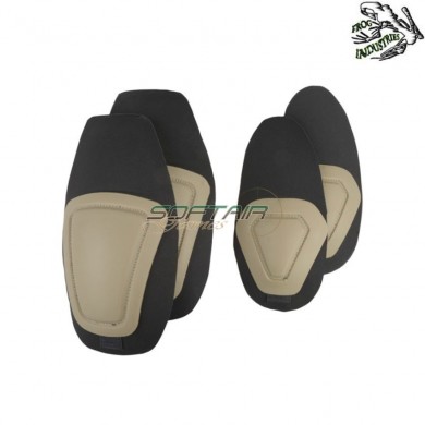 Set Combat Elbow & Knee Pads Coyote Frog Industries® (fi-011552-tan)