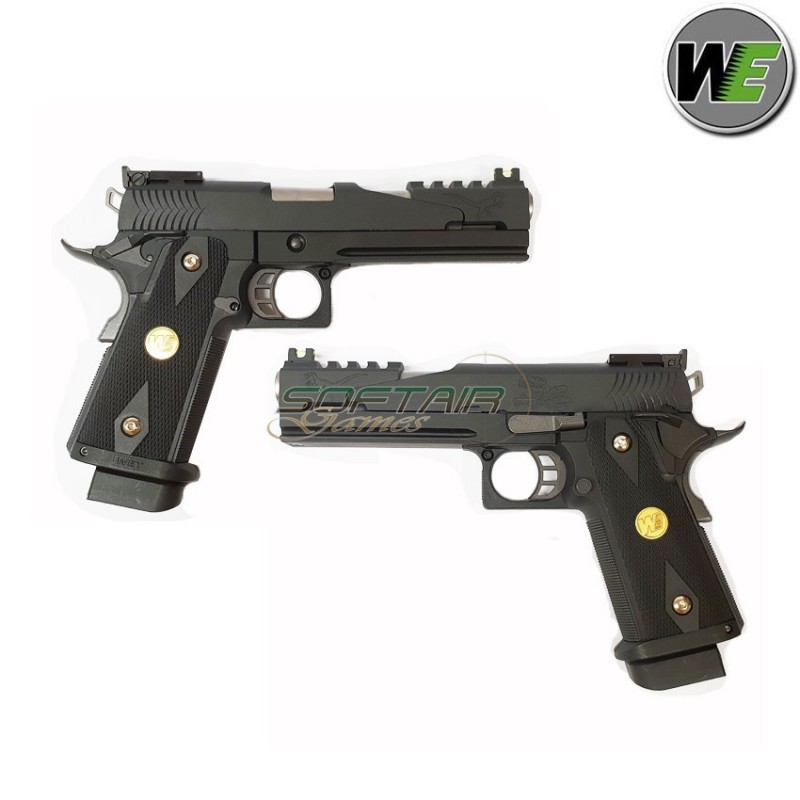 Pistola A Gas Hi-capa 5.1 Dragon Type A Full Black We (we-h005a)