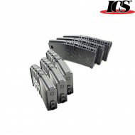 Set 6 Mid-caps Magazines 45bb T4 Tactical M4/m16 Ics (ics-ic-ma151)