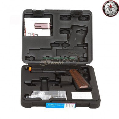 Gas Pistol 1911 Gpm1911 Black & Brown Grip G&g (gg-m1911)