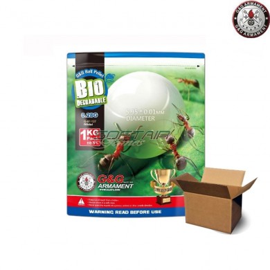 Cartone 12 Buste Pallini Bio Natural 0.28gr White G&g (gg-bio028-cart)