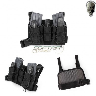 Hight Hang Leg Rig Costa Style Black Tmc (tmc-2013-bk)