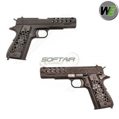Pistola A Gas 1911 Gen.2 Hex Cut Black Scarellante We (we-we16b)