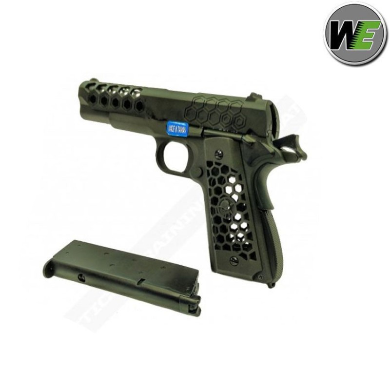 Gas Pistol 1911 Gen.2 Hex Cut Black Scarellante We (we-we16b)