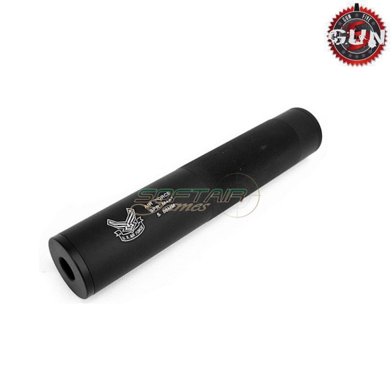 Silencer Aeg/gbb 195x35mm Black Air Force 14x1 Cw/ccw Gun Five (gf-139b)