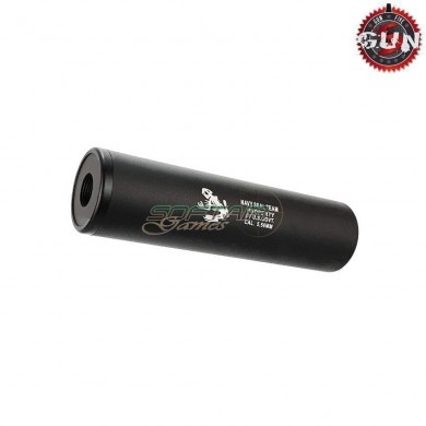 Silencer Aeg/gbb 130x35mm Black Navy Seal Team 14x1 Cw/ccw Gun Five (gf-186a)