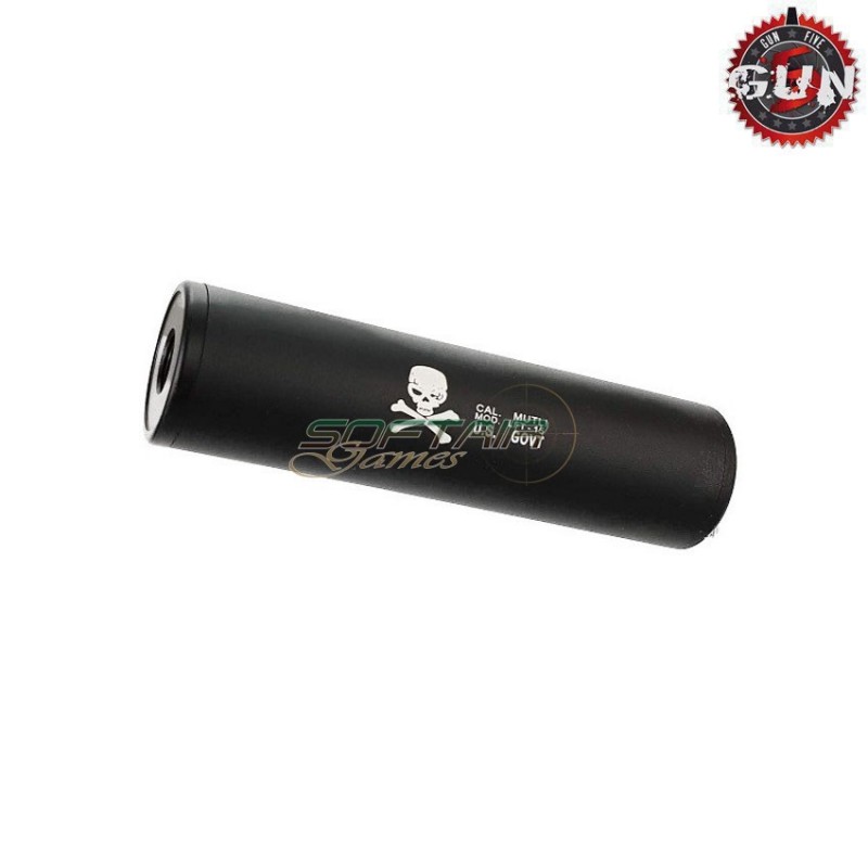 Silencer Aeg/gbb 130x35mm Black U.s. Govt 14x1 Cw/ccw Gun Five (gf-186f)