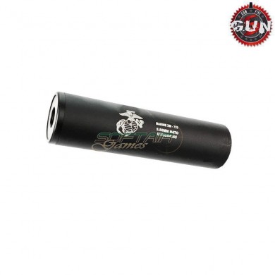Silencer Aeg/gbb 130x35mm Black Marine 14x1 Cw/ccw Gun Five (gf-186r)