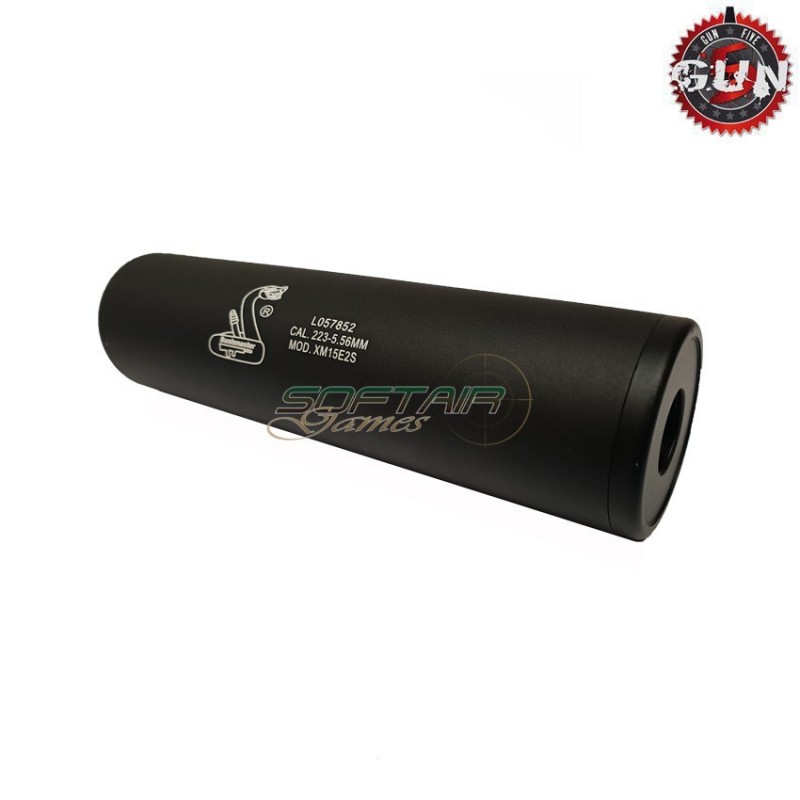 Silenziatore Aeg/gbb 130x35mm Black Bushmaster 14x1 Cw/ccw Gun Five (gf-186i)