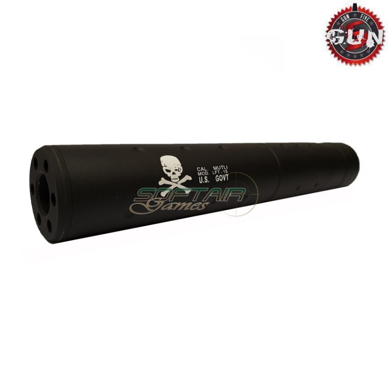 Silencer Aeg 195x30mm Black U.s. Govt 14x1 Ccw Gun Five (gf-140f)