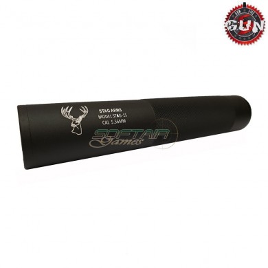Silencer Aeg/gbb 195x35mm Black Stag Arms 14x1 Cw/ccw Gun Five (gf-139g)