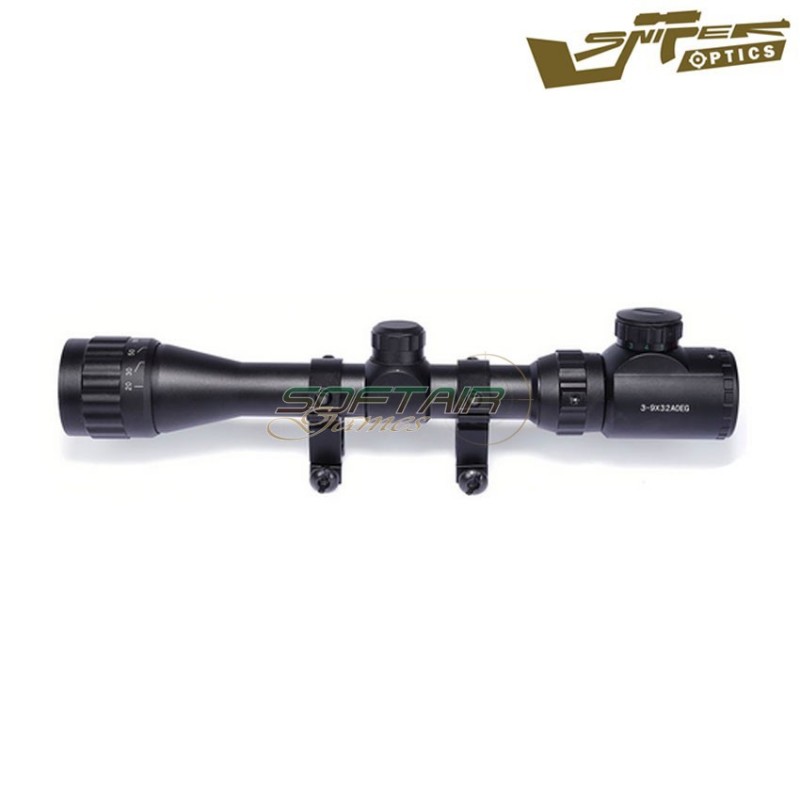 Ottica Reticolo Illuminato 3-9x32aoeg Black Sniper Optics® (so-3-9x32aoeg)