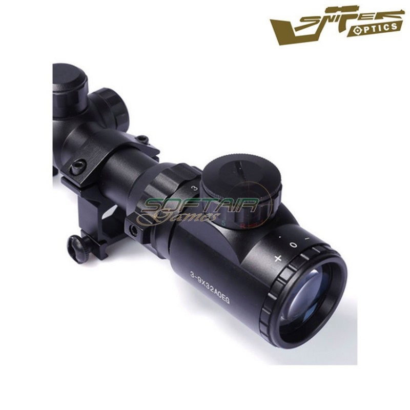 Scope Illuminated Reticle 3-9x32aoeg Black Sniper Optics® (so-3-9x32aoeg)
