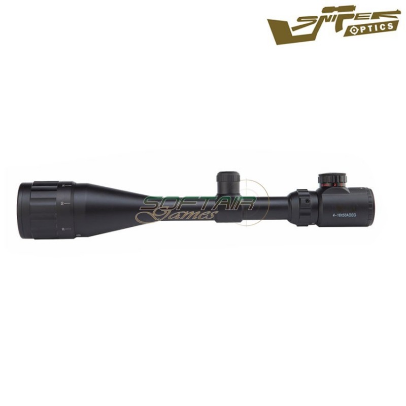 Scope Illuminated Reticle 4-16x50aoeg Black Sniper Optics® (so-4-16x50aoeg)