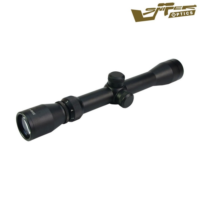 Scope 3-9x32 Black Sniper Optics® (so-3-9x32)