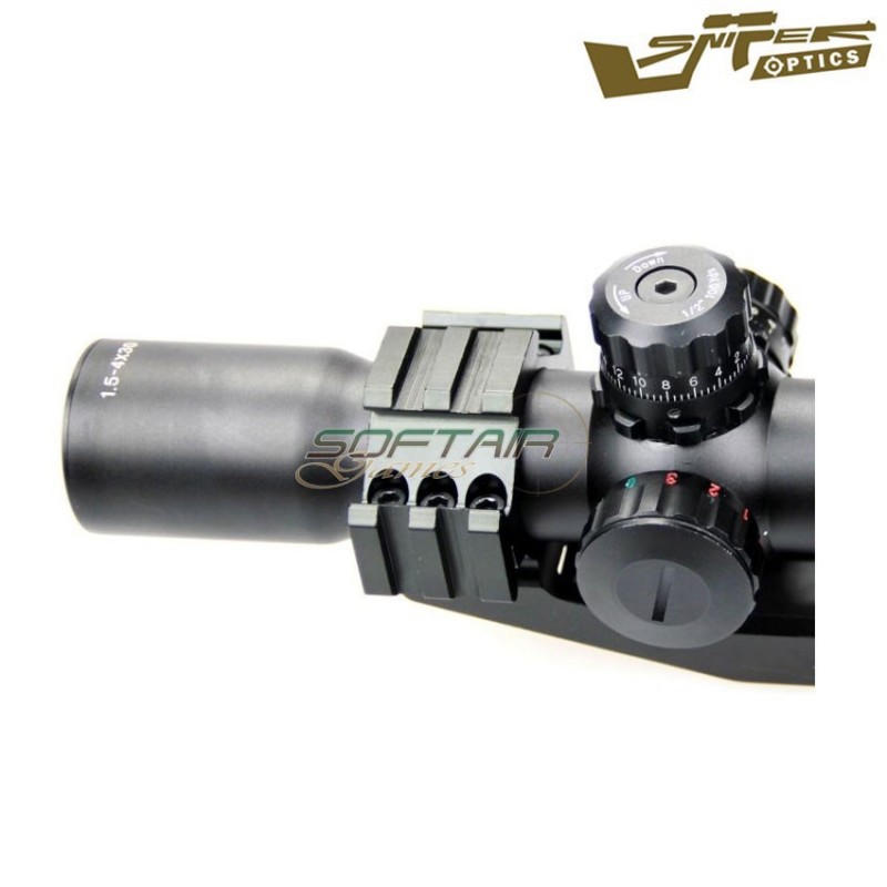Ottica Reticolo Illuminato 1.5-4x30be Black Sniper Optics® (so-1.5-4x30be)