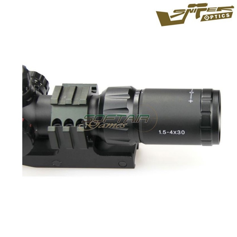Scope Illuminated Reticle 1.5-4x30be Black Sniper Optics® (so-1.5-4x30be)
