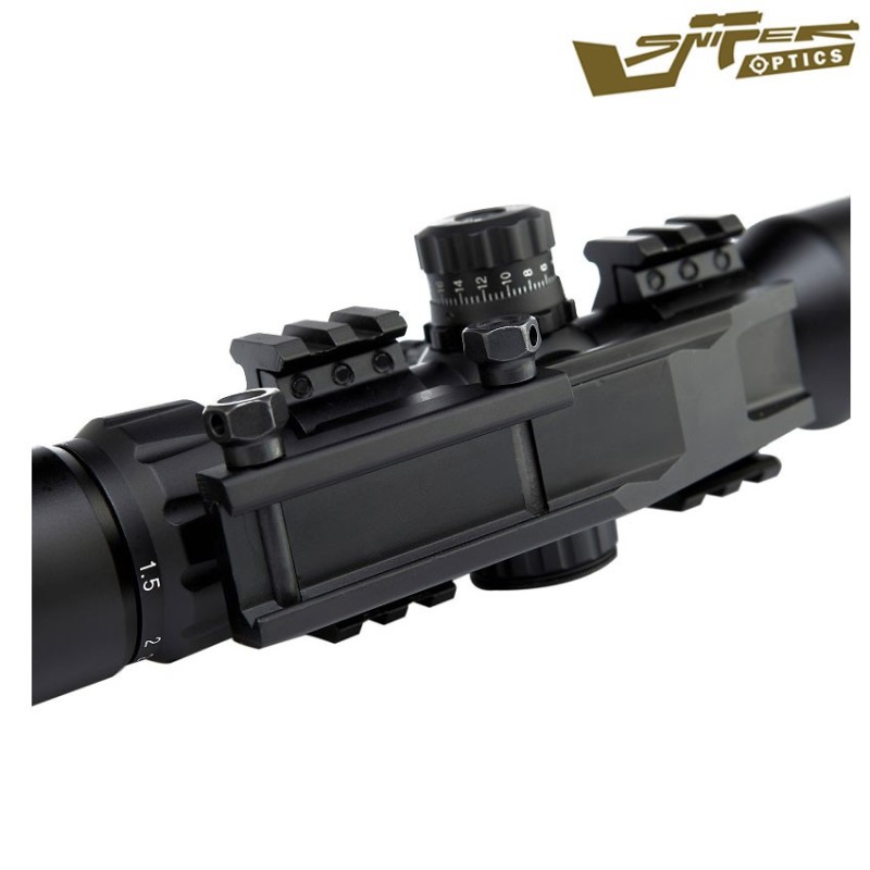 Scope Illuminated Reticle 1.5-4x40be Black Sniper Optics® (so-1.5-5x40be)