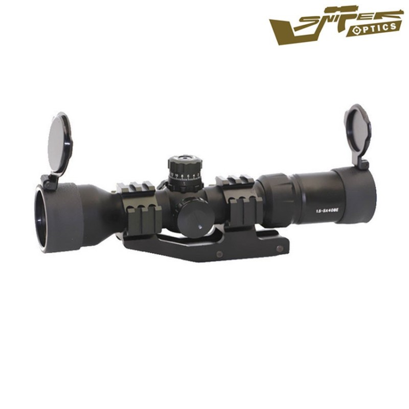 Scope Illuminated Reticle 1.5-4x40be Black Sniper Optics® (so-1.5-5x40be)