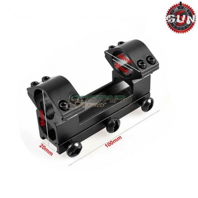 100mm Scope Mount For 20mm Rail Gun Five (gf-016)