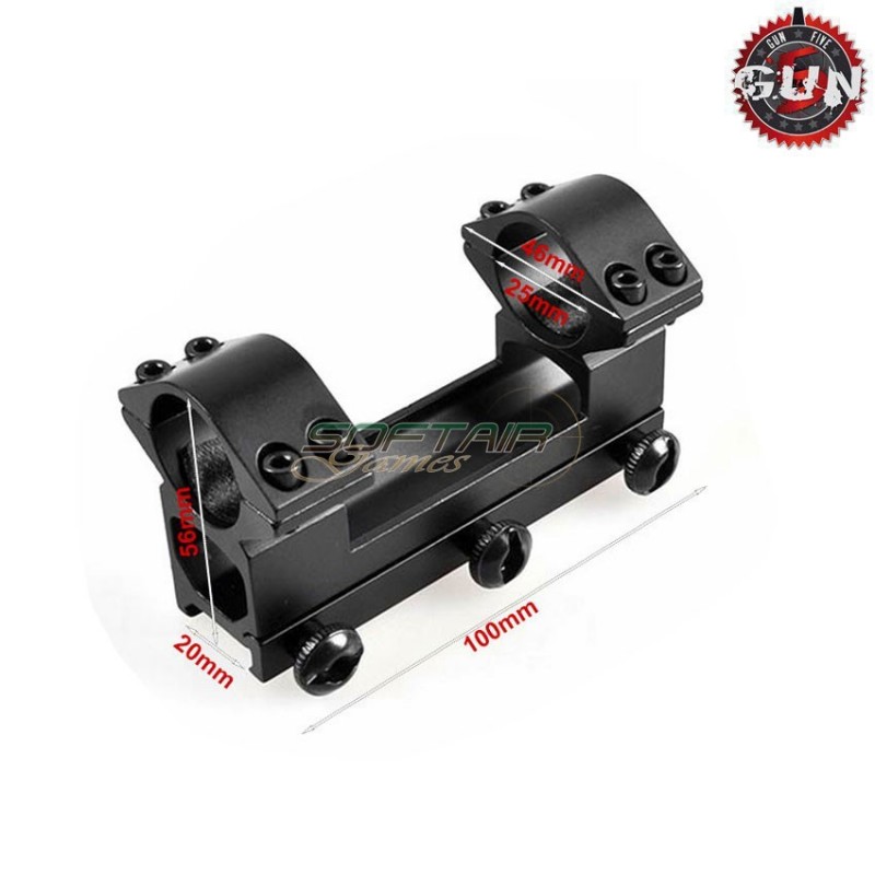 100mm Scope Mount For 20mm Rail Gun Five (gf-016)