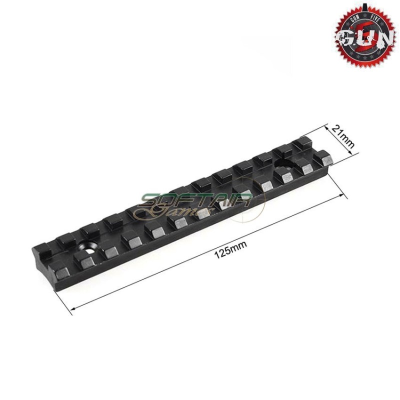 12 Slots 20mm Rail Weaver Gun Five (gf-018)