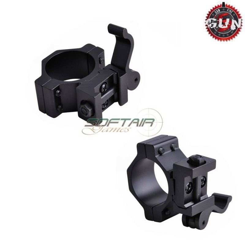 Anello Mount Ottica/dot 30mm/25mm Qd Gun Five (gf-023)