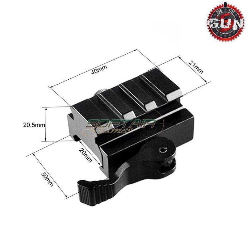Rialzo Qd 40mm Per 20mm Rail Gun Five (gf-025)