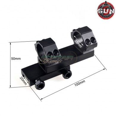 100mm Type 2 Scope Mount For 11mm Rail Gun Five (gf-047)