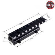 Weaver Type 3 Dovetail Extension From 11mm To 20mm Gun Five (gf-048)