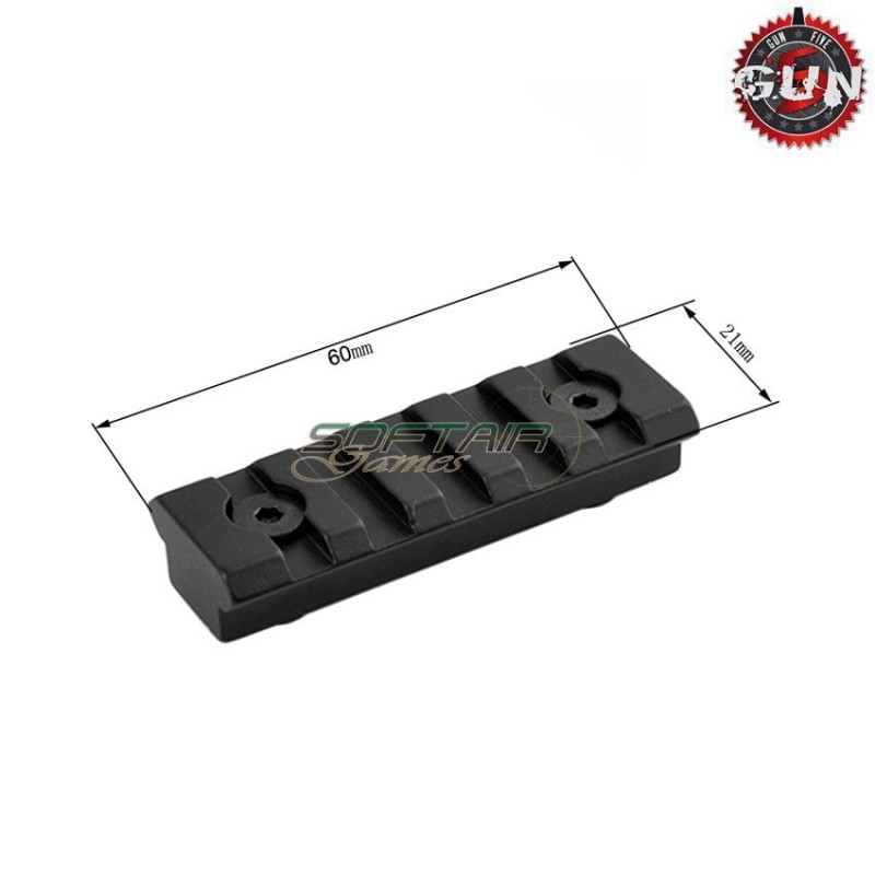 Slitta 5 Slot 2" Per Keymod Gun Five (gf-056)