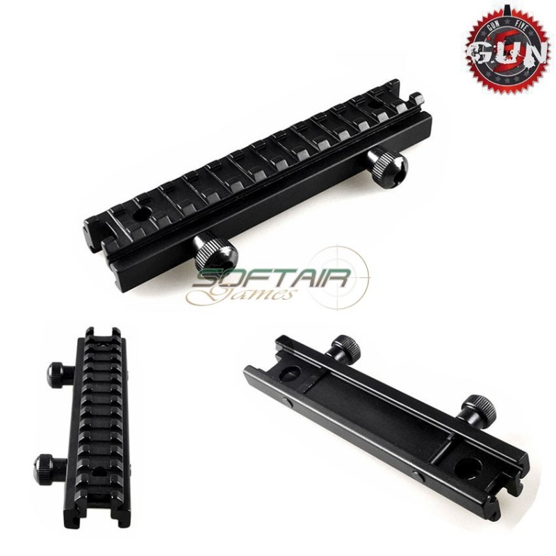 Flat Top Slitta Di Rialzo Da 13mm Long Gun Five (gf-058)
