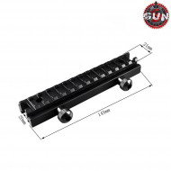 Flat Top Slitta Di Rialzo Da 13mm Long Gun Five (gf-058)