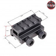 Flat Top Slitta Di Rialzo Da 24mm Short Gun Five (gf-066)