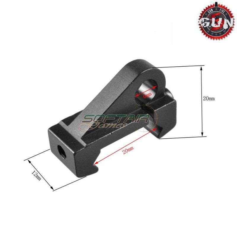Sling Ring Black Military For 20mm Rail Gun Five (gf-js-sw077)