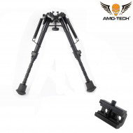 Bipiede Harris Style 6" Double Use Amo-tech® (amt-099-bk)