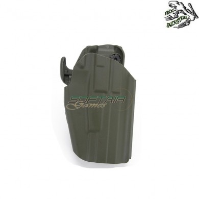 Universal Rigid Holster Right Olive Drab 5x79 Small Type Frog Industries® (fi-wo-gb34v-od)
