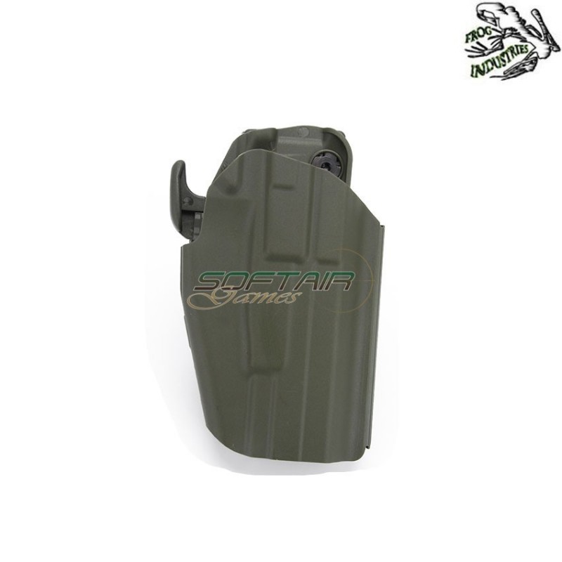 Fondina Destra Rigida Tattica Olive Drab 5x79 Universale Small Type Frog Industries® (fi-wo-gb34v-od)
