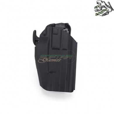 Fondina Destra Rigida Tattica Black 5x79 Universale Large Type Frog Industries® (fi-wo-gb35b-bk)