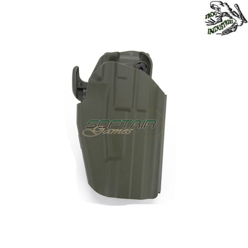 Fondina Destra Rigida Tattica Olive Drab 5x79 Universale Large Type Frog Industries® (fi-wo-gb35v-od)