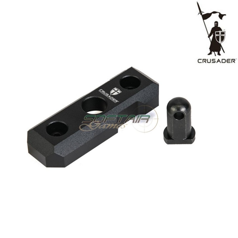 LC Bipiede Mount Cnc Black Crusader (cr-gm010020bk)